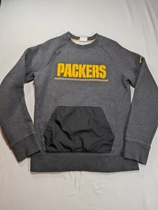 Nike NFL Green Bay Packers Gris Sudadera Cuello Redondo Hombres Talla S - Imagen 1 de 9
