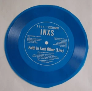 INXS 7" Flexi Vinyl Blue Faith in Each Other (Live) A Dolly Exclusive 1990 RARE - Bild 1 von 2