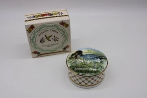 Vintage Falke China Staffordshire Porzellan Schmuckschatulle mit Stockenten Neu mit Box - Bild 1 von 9