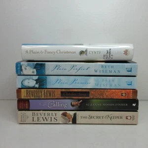 Lot of 6 Amish Romance Hardcover & Trade Paperback Books - Picture 1 of 15
