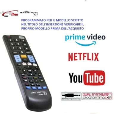 TELECOMANDO SOSTITUTIVO PER DECODER  TELESYSTEM  TS9010HD  TS 9010 HD TIVU SAT - Immagine 1 di 2