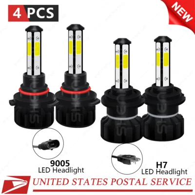 For Ford Fiesta 2011-2019- 4x Front LED Headlight Hi/Lo Beam 6000K Bulb Kit - Image 1 of 4