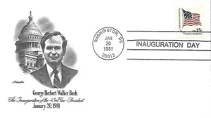 USA 1981 BUSH INAUGURATION DAY COVER #5 - Picture 1 of 1