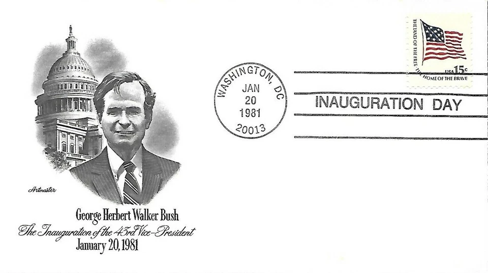 USA 1981 BUSH INAUGURATION DAY COVER #5 - Image 1 of 1