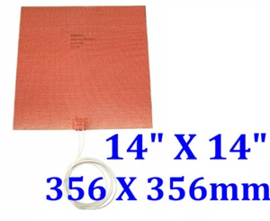 Calentador de Silicona 14" X 14" 356 X 356mm 1200W con 3M CE UL JSRGO - Imagen 1 de 12