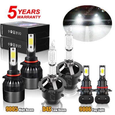 6pcs For Lexus GS350 2007-2011 LED/HID Headlight High&Low Beam Fog Light Bulbs - Image 1 of 4