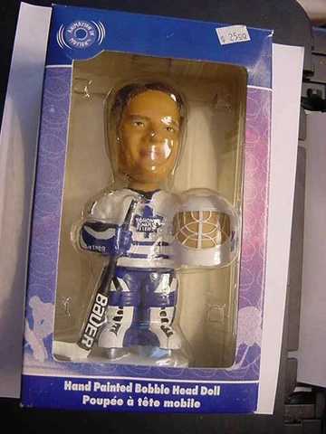 BAUER, NHL, TRONTO MAPLE LEAFS' BOBBLE HEAD HAND PAINTED, NEW IN THE BOX Cover