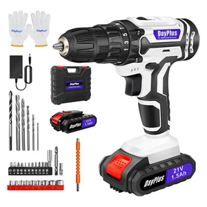 Juego de brocas de destornillador eléctricas 21v 25+1 par 2 velocidades luz LED - Imagen 1 de 26