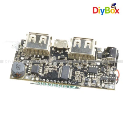 Dual USB 5V 1A 2.1A Mobile Power Bank 18650 Battery Charger PCB Module Board - Image 1 of 4