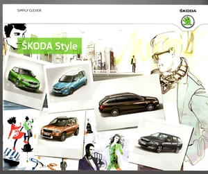 Skoda Fabia, Roomster, Yeti, Octavia & Superb Style 2012 Export Brochure German - Picture 1 of 2