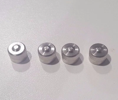 BMW / MINI GENUINE SILVER METAL VALVE STEM CAP SET OF 4 36121120779 - Image 1 of 2