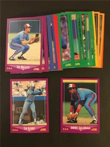 1988 Score Montreal Expos Team Set With Rookie Traded 27 Cards