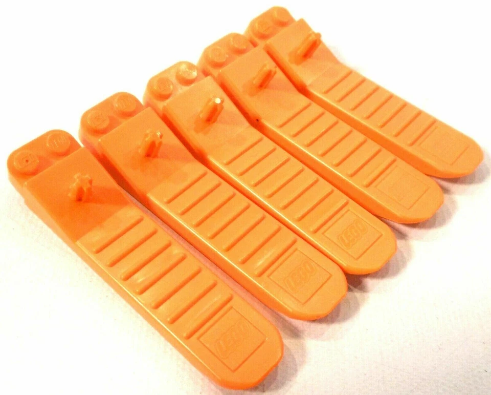LEGO Lot of 5 Orange Brick Separator Human Tool Axle Pin Disconnect Removal - Image 1 of 1