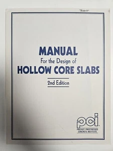 PCI MANUAL FOR THE DESIGN OF HOLLOW CORE SLABS 2nd Edition 1998 - Picture 1 of 4