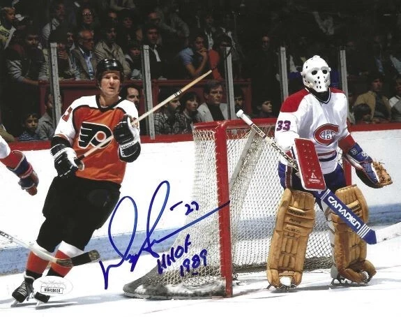 Signed 8x10 DARRYL SITTLER "HHOF 1989" Philadelphia Flyers Photo JSA Witness Foto 1 de 1