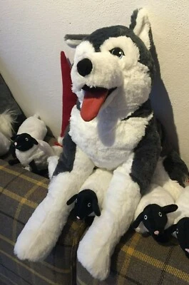IKEA Kuscheltier Husky LIVLIG XXL 57cm Plüschtier Kuscheltier Stofftiere NEU*