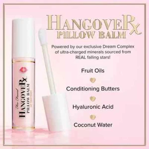 Too Faced Hangover RX Pillow Balm Lip Treatment ~ Choose Your Shade ~ New In Box - Picture 1 of 9