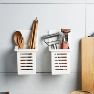 Toothbrush Holder Wall Mount Stand Tooth Brush Holder Hooks Suction Cup Rack - Photo 1/8