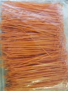 Panduit Cable Ties Pan-Ty 8" 18LB Orange Nylon Weather Resist Zip Ties QTY-100 - Picture 1 of 1
