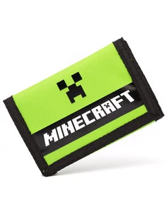 Minecraft Green Creeper Hook and Loop Wallet Boys - Picture 1 of 8