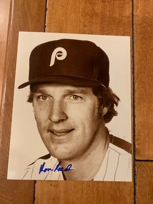 1980 AUTOGRAPH RON REED Philadelphia Phillies 8X10" BASEBALL PHOTO SIGNED - Image 1 of 3