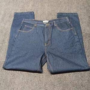 Duke Jeans Men 36 x 30 Dark Blue Straight Leg Regular Fit High Rise Denim Pants - Picture 1 of 9