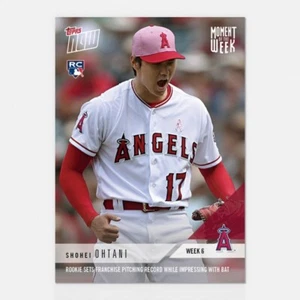 2018 TOPPS NOW #MOW-6 SHOHEI OHTANI ROOKIE SETS FRANCHISE PITCHING RECORD  - Picture 1 of 1