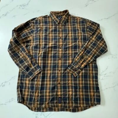 Structure Button Front Shirt Men's XL Plaid Preppy Y2K - Image 1 of 4