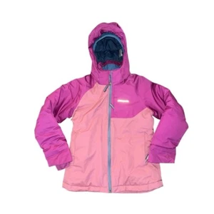 Girls Patagonia Snowbelle Jacket Size Medium ski snowboard full zip pink - Picture 1 of 6