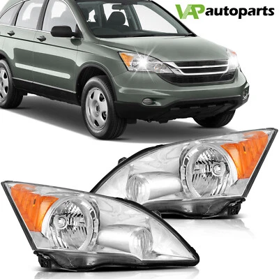 Par de montaje de faros de carcasa cromados izquierda + derecha para Honda CR-V 2007-2011 Foto 1 de 4