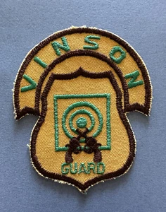 Vintage Vinson Guard Security Patch #B Unused - Picture 1 of 2
