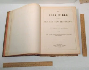 1874 - The HOLY BIBLE - Old and New Testaments - Translated out of The Original - Imagen 1 de 12