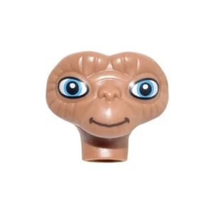 LEGO - Minifig, Head Modified E. T. w/ Wide Eyes & Closed Smile - Picture 1 of 1