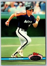 1991 Stadium Club Craig Biggio #176 Houston Astros Baseball Card