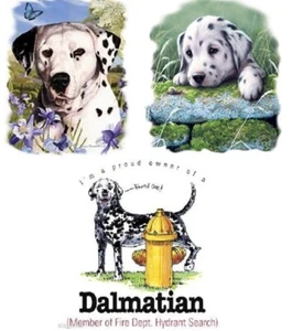 Aplicación de máquina PRENSA DE CALOR de transferencia para perros dálmatas para camisas y tela - Imagen 1 de 4