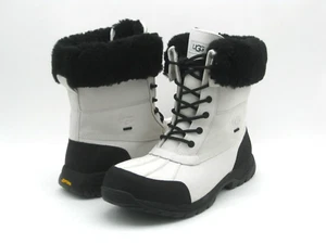 UGG BUTTE WINTERMEN BOOTS LEATHER WHITE/BLACK US 11 /UK 10 /EU 44 - Picture 1 of 5