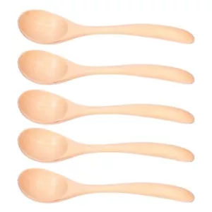 5Pcs Soup Spoons Wooden Spoons for Eating Long Wooden Spoon Wooden Spoons for... - Picture 1 of 9