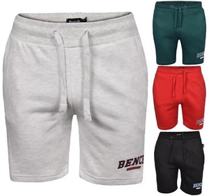 Mens Shorts Plain Running Jogging Gym Bench Logo Elasticated Waist Fleece Shorts - Picture 1 of 48