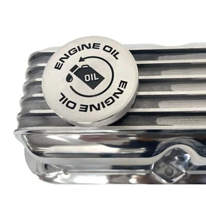 Mopar Valve Cover Twist in Oil Cap (SINGLE) - Billet Aluminum, Engraved Logo - Foto 1 di 6