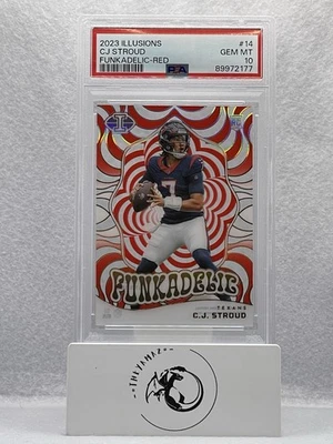 2023 Illusions Funkadelic CJ Stroud Red RC Rookie /199 Houston Texans #14 PSA 10 - Image 1 of 2