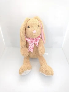 Animal Adventure Grande Pascua Bebé Conejito Marrón Orejas Flojas Pana Peluche Rosa - Imagen 1 de 13