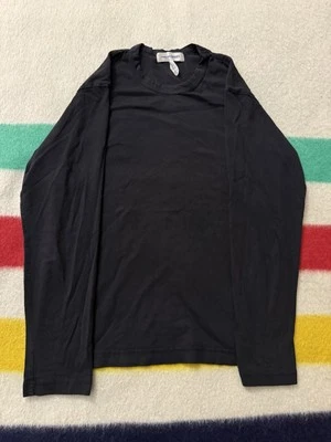 Camisa vintage negra en blanco Comme Des Garçons CDG manga larga algodón pequeña Japón Foto 1 de 4