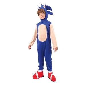 Sonic Hedgehog Costume Kids Boys Cosplay Bookweek Sizes 7-12 - Picture 1 of 6