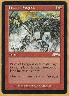 Price of Progress  (Exodus,   Uncommon,   English,  1998)  MTG - Image 1 of 2
