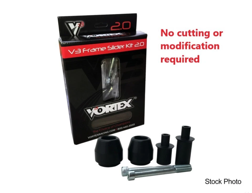 Deslizadores de cuadro Vortex V3 Yamaha YZF-R1 2009-2014 sin necesidad de corte Foto 1 de 1