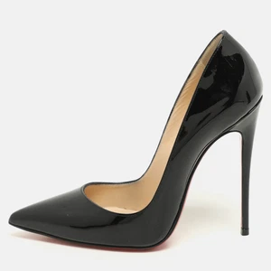 Christian Louboutin Black Patent Leather So Kate Pointed Toe Pumps Size 36.5 - Picture 1 of 9