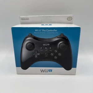 Nintendo Wii U Pro Controller OEM Black Brand New Factory Sealed Authentic - Picture 1 of 14