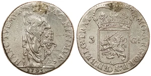 Niederlande / Utrecht - 3 Gulden 1793 - Ex-Mount - Bild 1 von 3