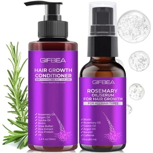 Rosemary Oil Hair Growth Serum with Biotin,Castor Oil Hair Growth Conditioner... - Picture 1 of 8