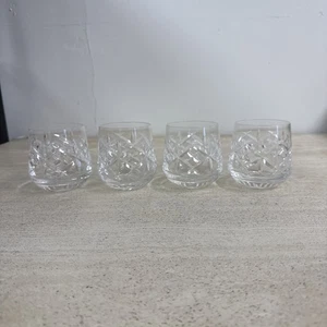 4 vasos de cristal Waterford WAT134 entrecruzados de 3 3/8"" - Imagen 1 de 9